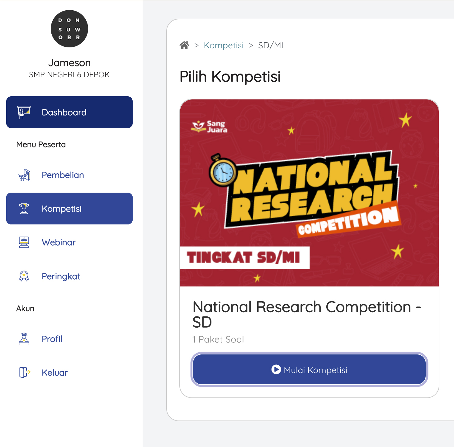 pilih kompetisi riset